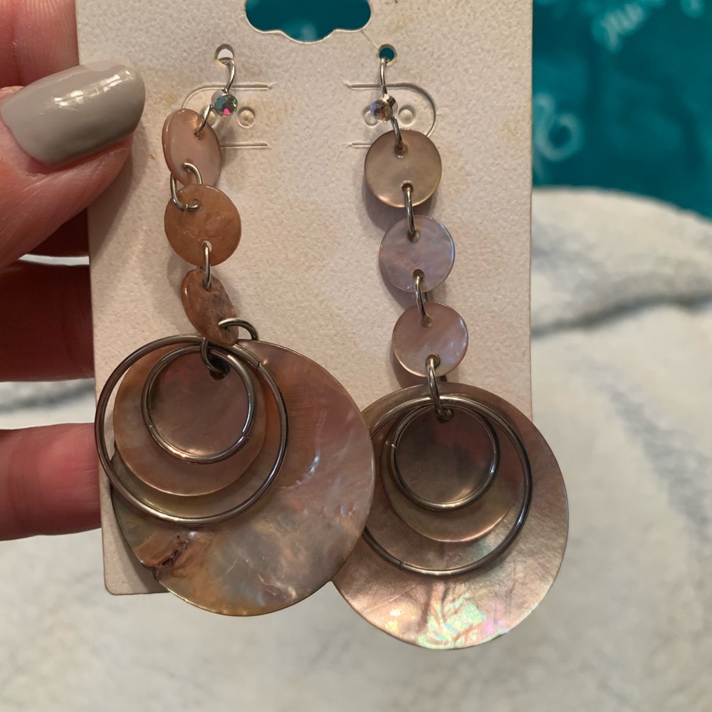 Boho dangling earrings, never worn